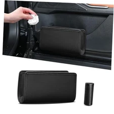 Car Trash Can, Car Garbage Can, Waterproof Litter Auto Trash Can for Black