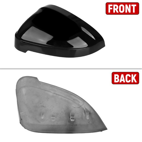 2x Tappo copri specchietto retrovisore portiera sinistra+destra nero lucido per Audi A4 S4 A5 S5 RS5 B9 - Foto 5 di 12