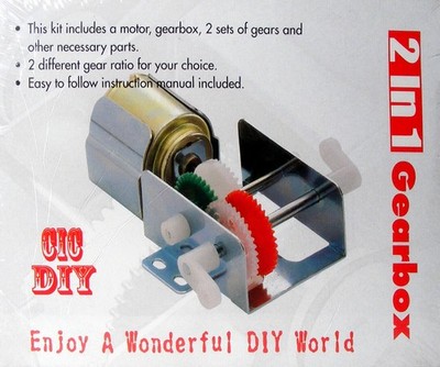 CIC DIY Miniatur 3V-6V DC Motor mit Getriebe Kit für DIY Robotik | Hobby Educate