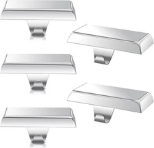 Set of 4 Heavy-Duty Silver Christmas Stocking Holders for Mantle Decoration