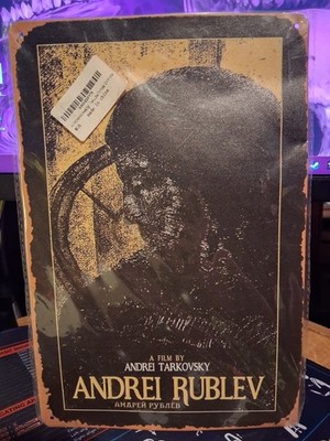 Andrei Rublev Film Decorative Wall Tin Metal Wall Sign 12x8In Fan Man Cave Decor