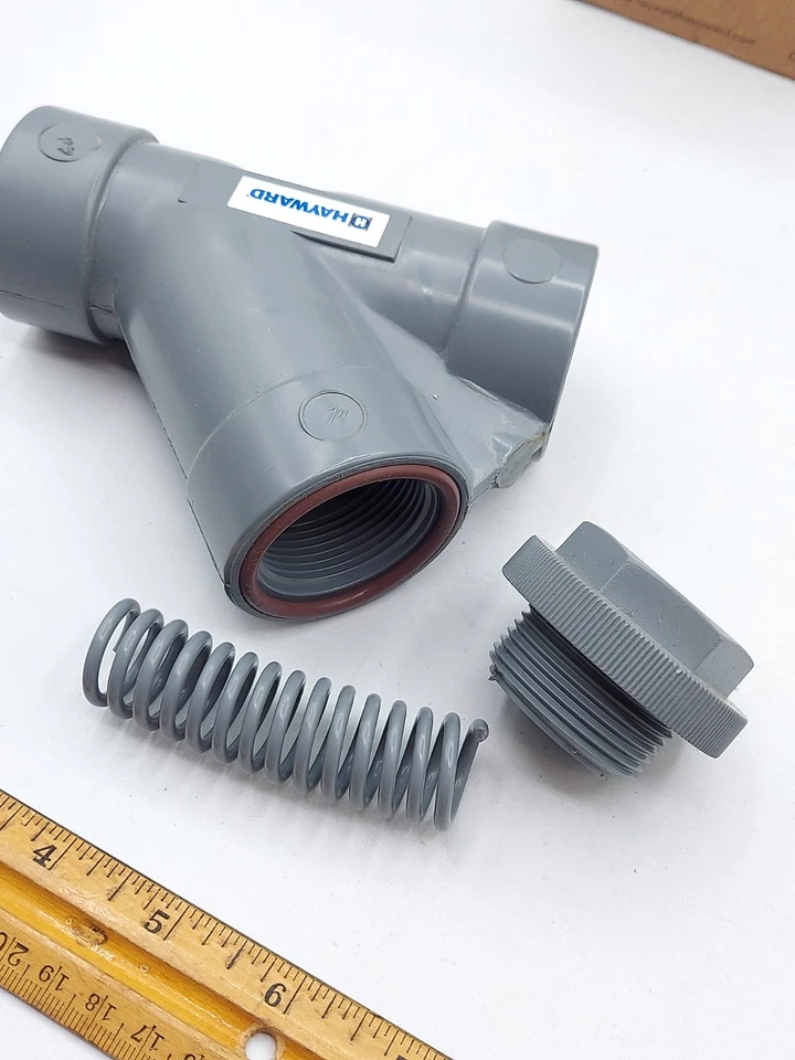 Hayward YC20100S 1" CPVC Y-Válvula de retención industrial con extremos de enchufe 1 pulgada *NUEVO* Foto 4 de 4