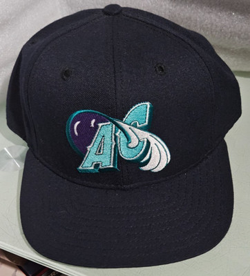 vintage made in usa delong  ATLANTIC CITY SURF logo snapback cap hat M/L