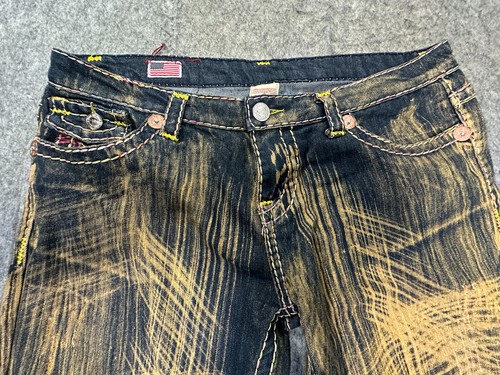 Jeans skinny True Religion donna Joey Super T taglia 36 x 31 USA invecchiato - Foto 3 di 12