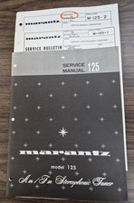 Marantz 125 Sintonizzatore Manuale di Servizio - OEM più 2/Bollettini