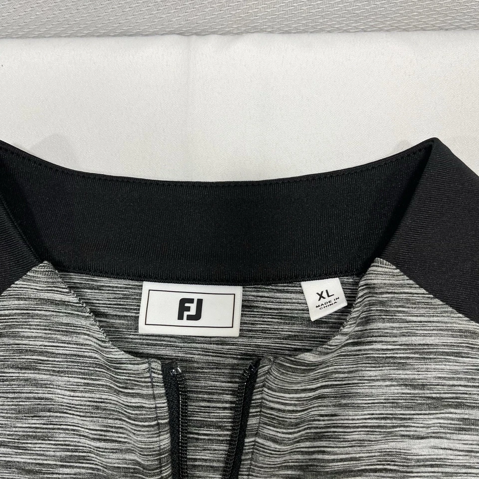 FootJoy Pullover Shirt Womens XL Gray 1/4 Zip Golf Performance Corporate Logo - Image 3 of 4