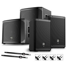 Electro-Voice ZLX-8P G2 Powered Speaker Pair w/ELX200-12SP Subs/Stands/Cables