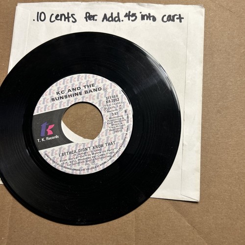 Kc And The Sunshine Band Baby Please Don't Go/I Bethca Didn't Know That 45 - Picture 4 of 4