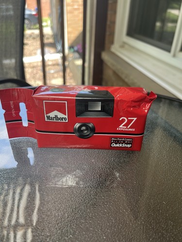 Vintage 199 New Sealed Marlboro 27 Exposure Fujifilm Disposable Camera