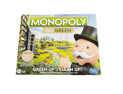 Monopoly: Go Green Edition Board Game Green Up to Clean Up