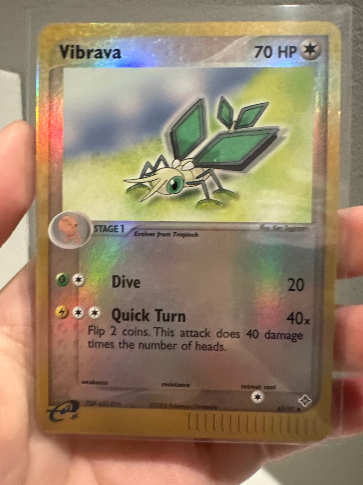 Vibrava 47/97 EX Dragon Reverse Holo Uncommon 2003 Pokemon Card NM 1119#169