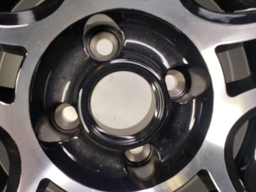 Club Car 10x6 4/4 Black & Machined Golf Cart Rims Wheels pull-off scratch & dent - Picture 20 of 24