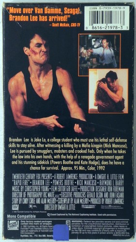 VHS "Rapid Fire" with Brandon Lee, 1992. - Bild 2 von 9