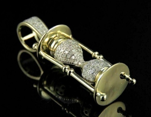 2,00 ct Rundschliff Lab Created VVS1 Diamant Herren Anhänger 14K Gelbgold plattiert - Bild 4 von 8