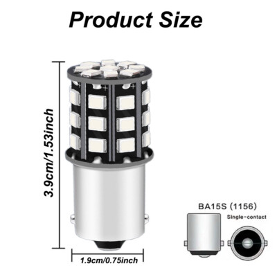 Buy 2x 1156 *BRIGHT WHITE* 12V Interior Courtesy Trunk LED Light Bulb Park Lamp NOS In San - Foto 8