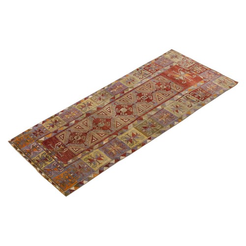 4'1 X 10'8 feet Runner Rug,Turkish Runner,Vintage Runner,Oushak Rug,Floor Rug