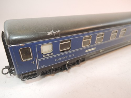 ++ SF 417 H0 Märklin 4029 Internationaler Schlafwagen 4581 CIWL blau Blech - Imagen 5 de 9