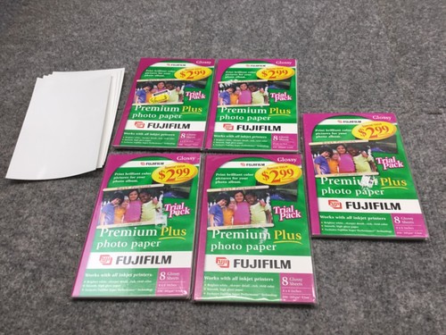 FUJIFILM PREMIUM PLUS PHOTO PAPER  40 sheets Glossy 4 x 6 Inkjet Printers