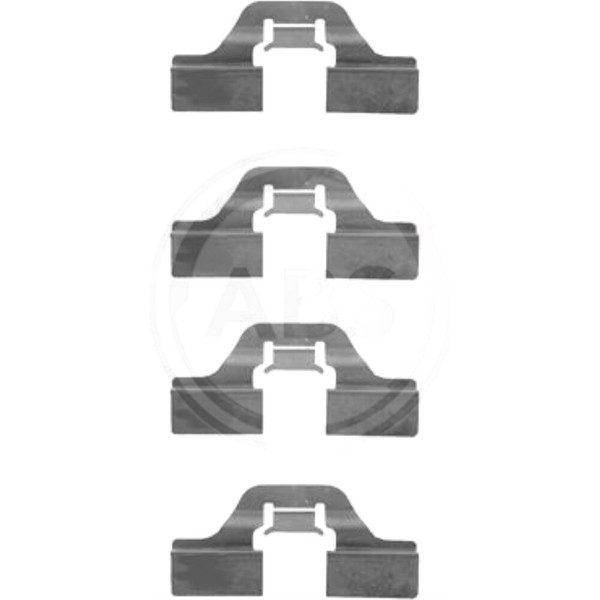A.B.S. ZubehöRsatz Scheibenbremsbelag Hinten FüR VW Golf IV Polo Seat Ibiza-image