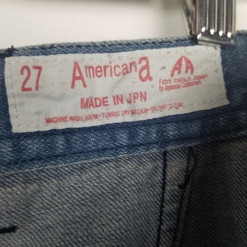 Wide Leg Women Blue Jeans Size 27 - Picture 7 of 9