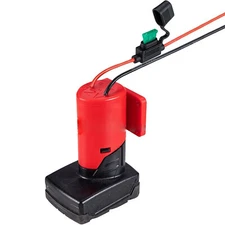 Battery Adapter for Milwaukee 12V Battery Dock Power Connector 12 Gauge Robotic