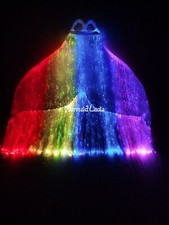 Guaina monopinna sirena impermeabile galleggiante luminosa fibra ottica