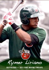 2011 Fort Wayne TinCaps Grandstand #17 Rymer Liriano Dominican Republic DR Card
