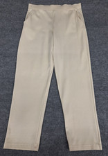 HAYMAKER Woman's Size Medium Beige Cotton/Spandex Pull On Pants