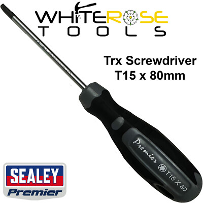 Sealey Trx-Star Schraubendreher T15 x 80 mm Torx Garage Werkstatt Ersatzteil