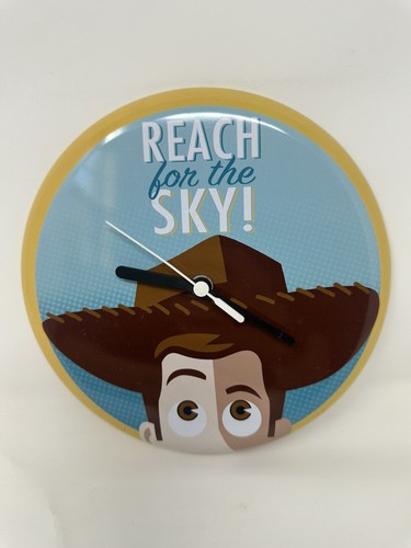 DIsney PIXAR TOY STORY'S WOODY REACH FOR THE SKY WALL CLOCK HALLMARK WORKS