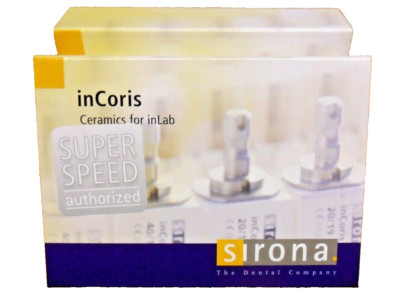 SIRONA InCoris - Ceramics for InLab - Mixed Lot of 20