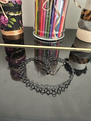 Choker Stretch Necklace Henna Tattoo Chain Collar Women Dress Jewelry