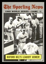 1970 Topps Baseball #305 World Series Game 1 (Buford Belts ...) EX/MT *e1