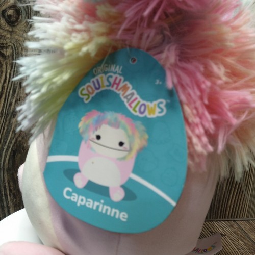 SQUISHMALLOWS Caparinne Bigfoot Yeti 8" Plush Pink Tie-Dye Rainbow Mane 5-Below - Picture 7 of 10