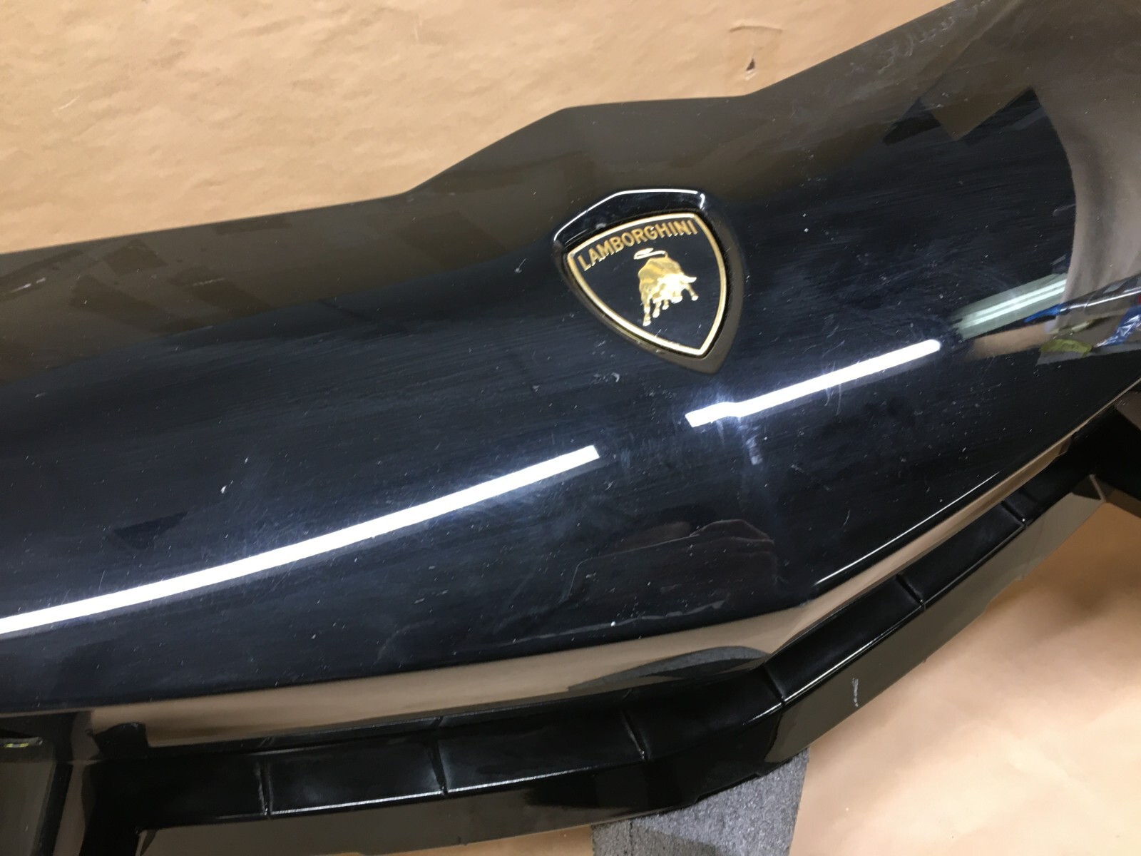 2012-2016 Lamborghini Aventador Front Bumper Cover OEM 470807113C Black