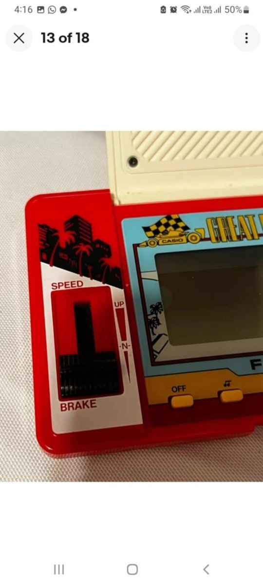 Vintage Casio Car Racing Game CG-320 Great Racer Working