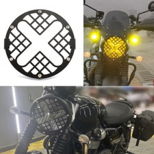 Headlight Grille Mesh Guard Cover For Triumph Bonneville T100 T120 Honda Ducati