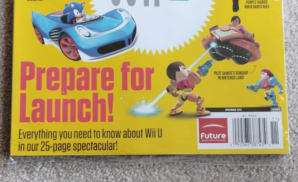 Nintendo Power Magazine 2012 Sealed 284 NewsStand Shantae, Kid Icarus Cards RARE - Image 3 of 4