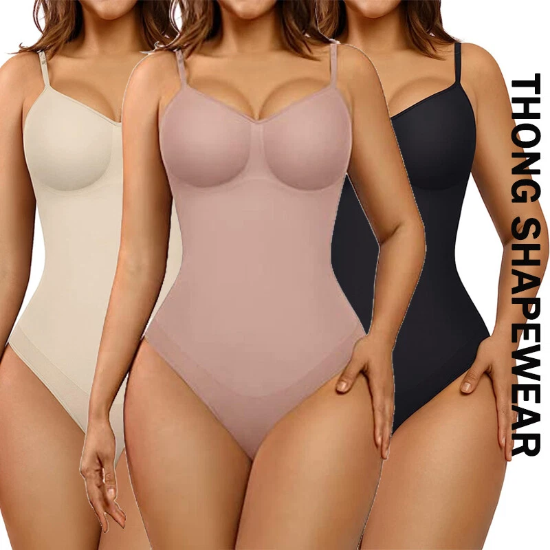 Thong Shapewear Bodysuit For Women Tummy Control Slimming Full