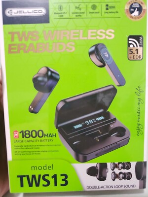 TWS Bluetooth Earbuds Waterproof Bluetooth 5.1 Headset Noise Cancelling Wireless