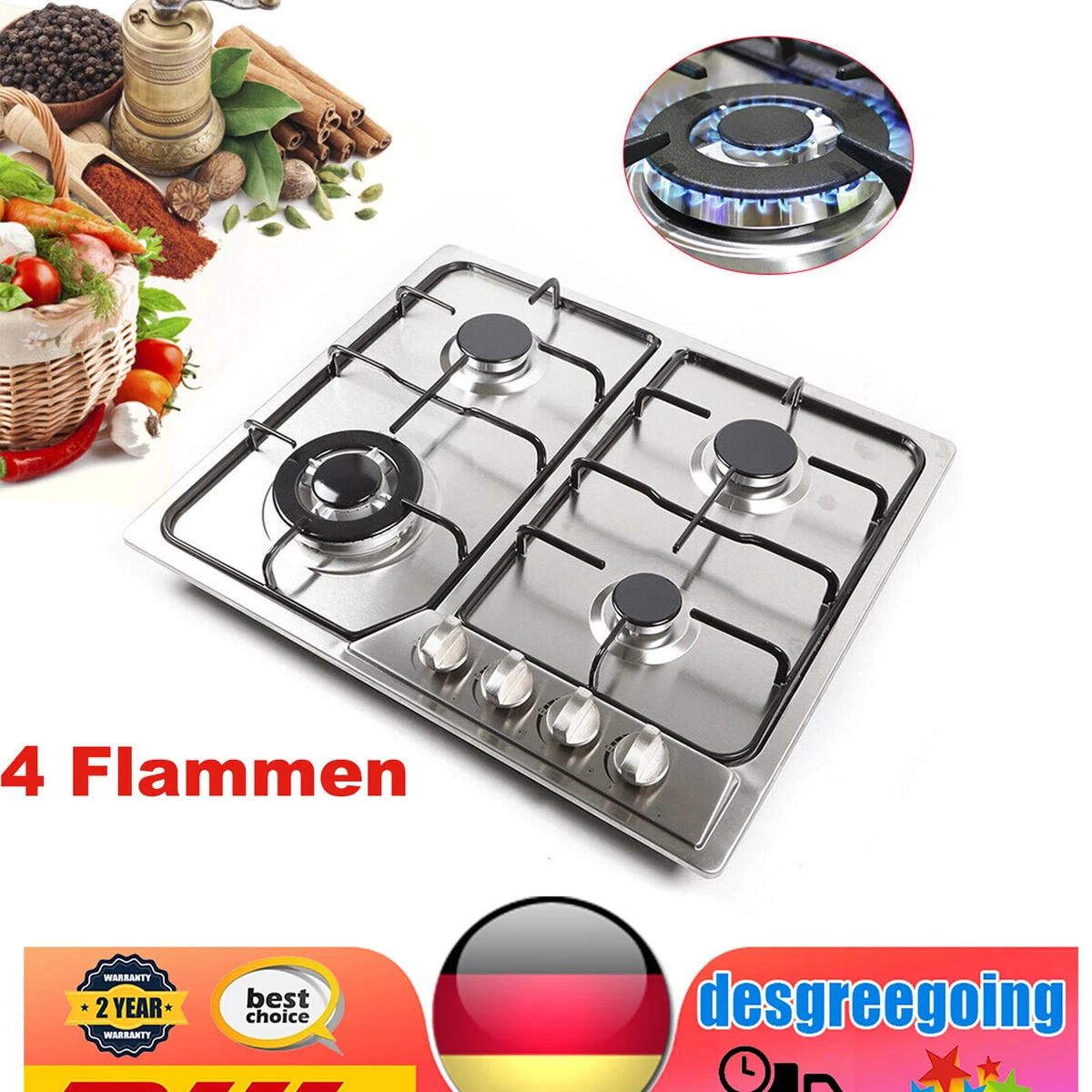 Der Erste Mischung Knall gasherd mit propangas Durcheinander gebracht Aussehen Fraktur