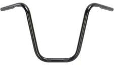 1" Black Ape Hanger Motorcycle Handlebar 12" End Rise