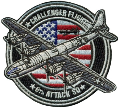 USAF 6th ATTACK SQUADRON   CHALLENGER FLIGHT - PATCH