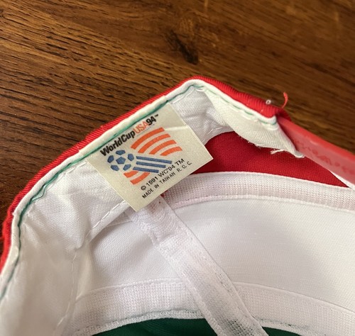 Vintage 1994 World Cup Italy Logo Athletic Snapback Hat Cap NWT - Picture 8 of 9