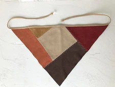 Y2K GAP Cowhide Bandana Patchwork Head Kerchief Triangle Hair Accessory Women’s