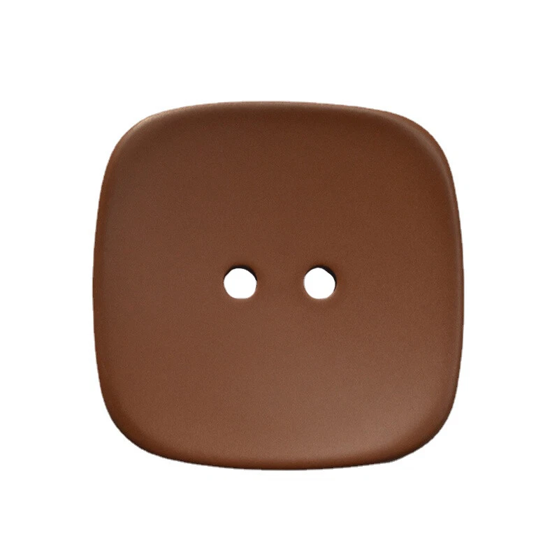 2-Hole Square Button 8Pcs Matte Sewing Buttons for Jacket Overcoat Outerwear DIY - Image 2 of 4