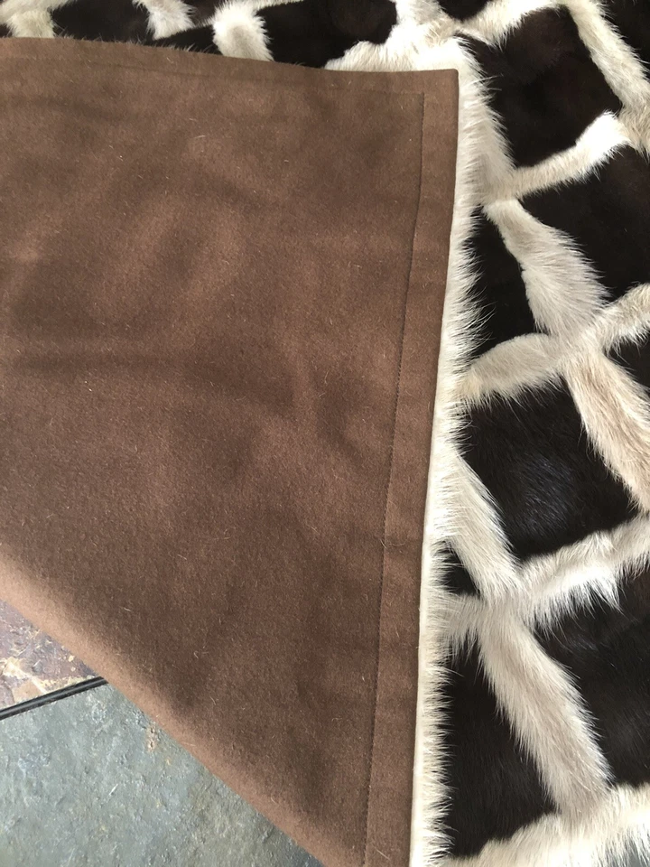 manta de piel de visón real Foto 4 de 4