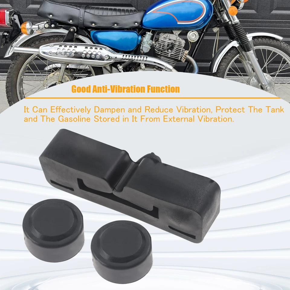 1 juego de soporte de goma trasero para tanque de combustible de gasolina apto para Honda CL100S SL70 1971-1973 Foto 2 de 4