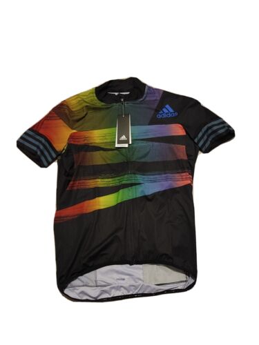 Adidas Women's Adistar Pride Cycling Jersey FJ6570 RARE Size XS |  NWT $160  - Picture 1 of 5