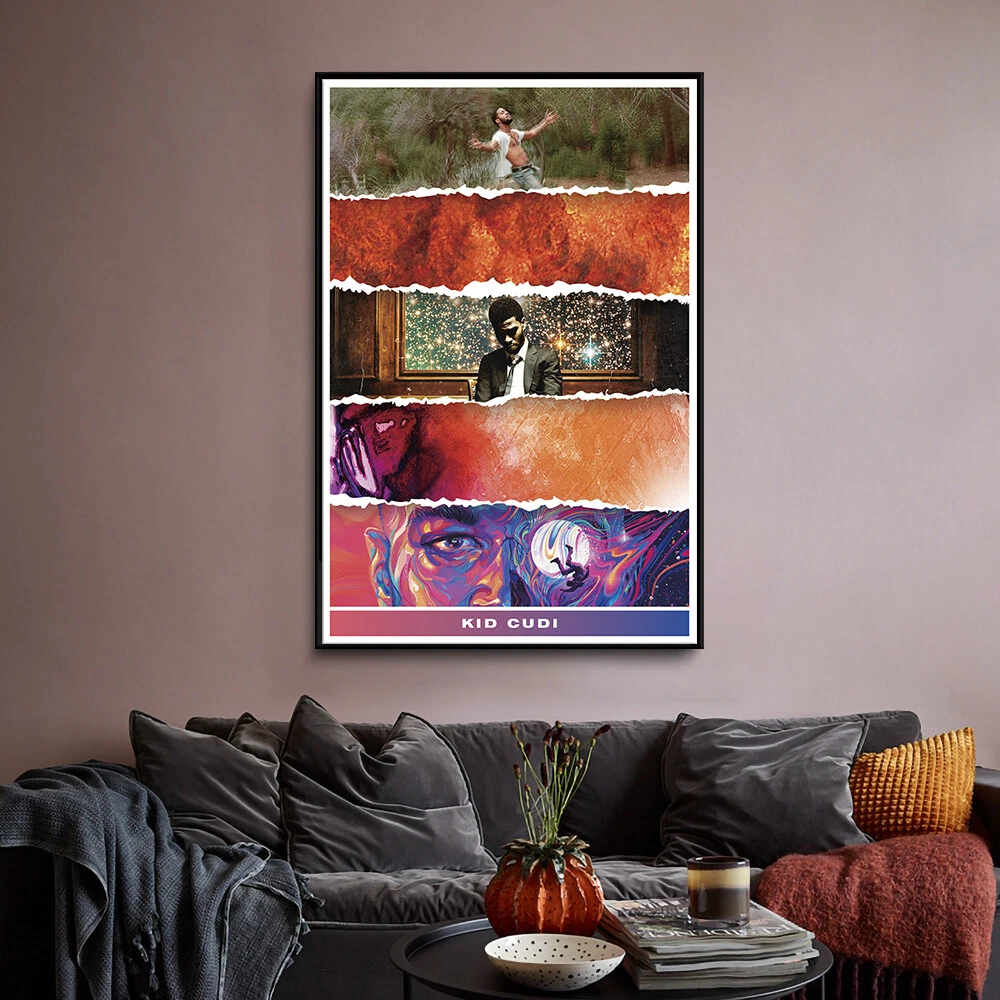 Kid Cudi Album Cover Poste Wall Decor Art HD Print Rap Music Star Poster